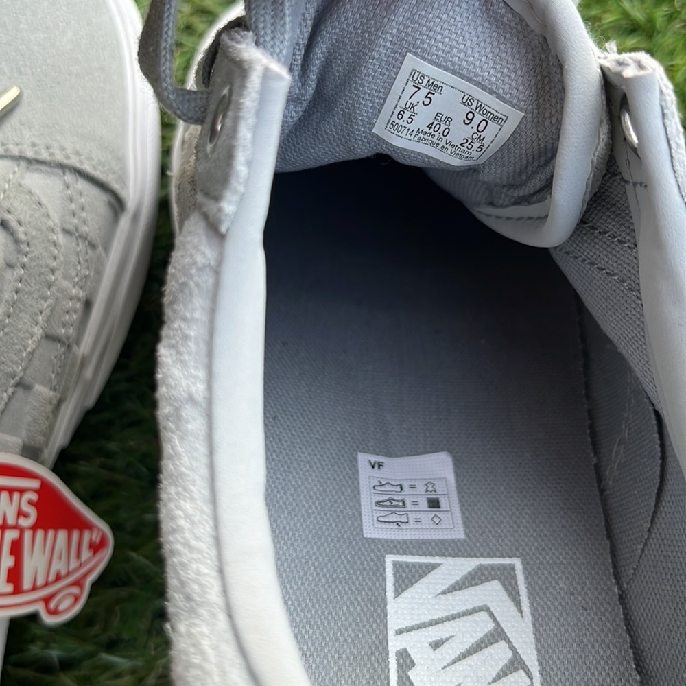 Platform Embossed Check Vans - Picture 4 of 7